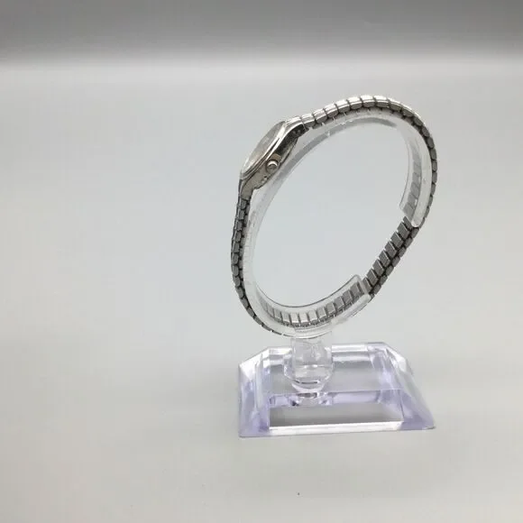 Vintage Pulsar Watch Women 21mm Silver Tone 1N01-X127 Stretch Band New Battery - Picture 5 of 14